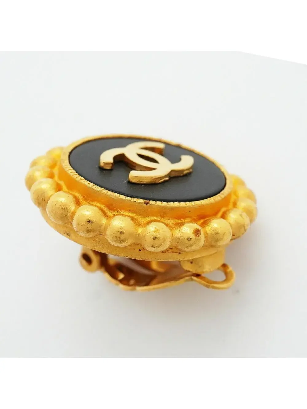 Chanel Cc Logo Clip-On Earrings Metal #357911C74B